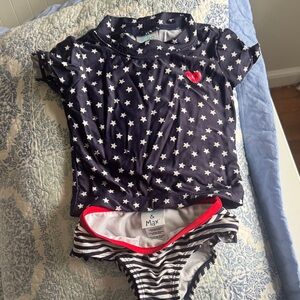 Kiko & Max Navy Star Swim Set